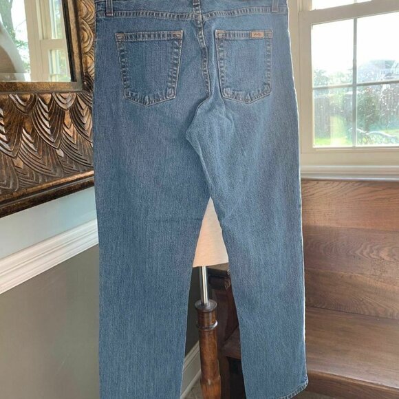 - Levis Strauss Signature Womens Mid Rise Straight Leg Denim Blue Jeans 10… - Picture 3 of 6